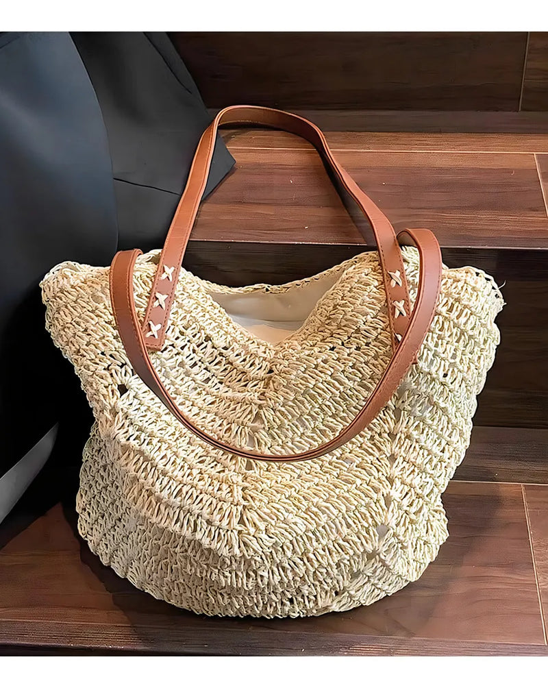 Bolsa De Palha Praia Feminina