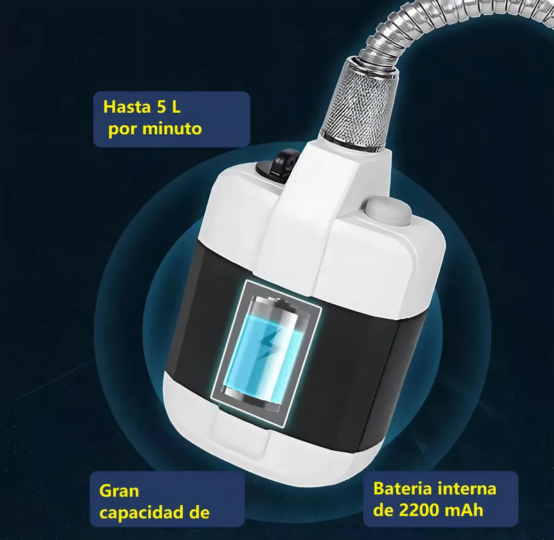 Chuveiro portátil recarregável Chuveiro de emergência Chuveiro de acampamento